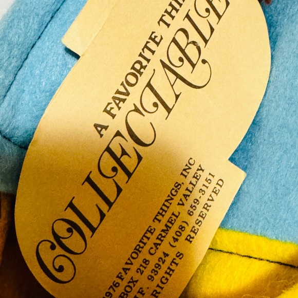 VTG Favorite Things Tennis Player Girl Felt Pillow Plush W/Tag 1977 24 Inch - Picture 5 of 8